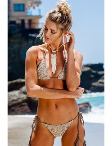 Stylish Mesh Brazilian Bikini