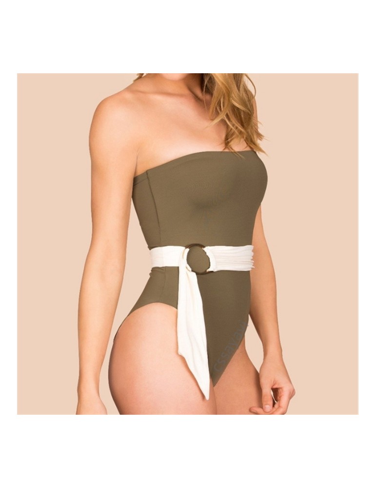 white belt swimsuit